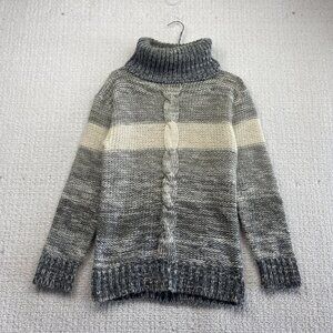 VTG 90' Susan Van Heusen Nordic Chunky Cable Knit Turtle Neck Cabin Core Wom L